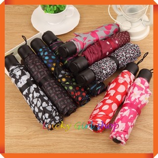 Ô Dù Che Nắng Mưa Gấp Gọn Giá Rẻ Hoạ Tiết Hoa Văn Dễ Thương - Shop Giao Hoạ Tiết Ngẫu Nhiên - Lucky Girl shop NHA TRANG
