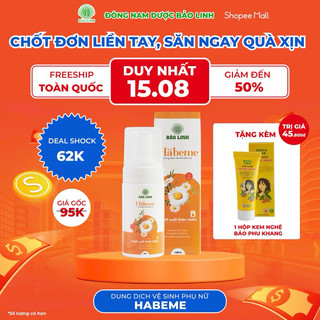 Dung Dịch Vệ Sinh Phụ Nữ Bảo Linh Habeme BẢO LINH 100ml - 100% từ Thiên Nhiên, Tạo Bọt, Dưỡng Ẩm, Giúp Khử Mùi, Nấm Ngứ
