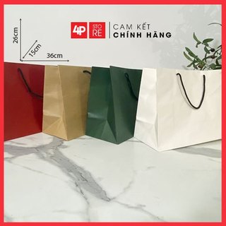 10 TÚI KRAFT 4 MÀU 36X26X15CM - QUAI VẢI - HỎA TỐC
