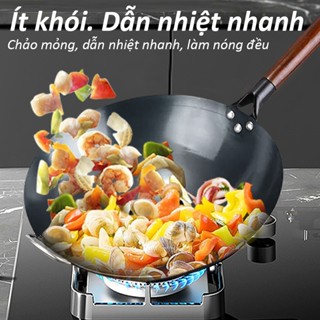 Chảo Thép Tôi Cacbon không tráng phủ,không dễ rỉ - Chảo Thép Tôi Siêu Chống Dính 32cm [cần tôi chảo khi dùng lần đầu]