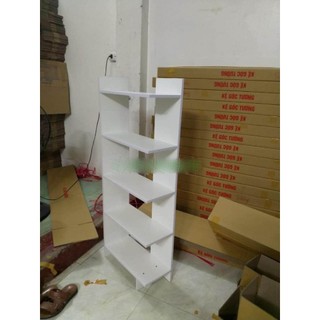 🚛FREESHIP 🆓 KỆ GÓC GỖ 5 TẦNG - TRẮNG