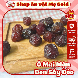 Ô mai mận nâu sấy dẻo, mận đen dẻo chua ngọt
