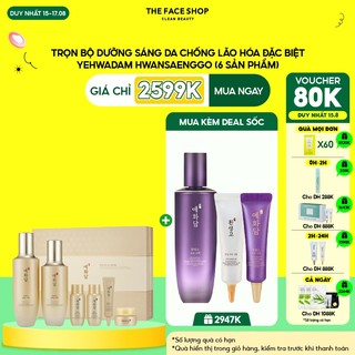 [Duy nhất 17.8]Bộ Dưỡng Làm Đều Màu Da THE FACE SHOP Yehwadam Hwansaenggo 6pcs