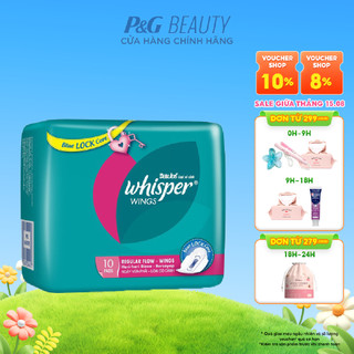 Băng Vệ Sinh Whisper Cánh Thường 10 Miếng 23cm