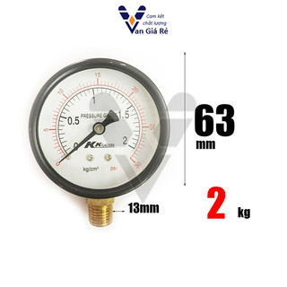 Đồng hồ đo áp suất 2kg KK gauge