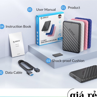 Hộp Đựng Ổ Cứng 2.5 inch USB 3.0 Orico 25PW1-U3 (HDD/SSD) - HDD Box Chính Hãng