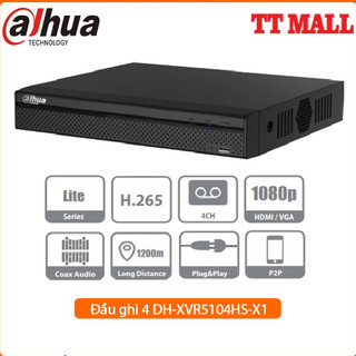 Đầu ghi 4 kênh hdcvi dahua xvr5104hs-x1 - hàng chính hãng dss