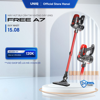 Máy Hút Bụi Cầm Tay Không Dây UNIQ Free A7 Đa Năng Gia Đình Mini Pin Sạc Hút Ga Giường Đệm Nệm Sofa Xe Hơi Lực Hút  Mạnh