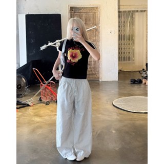 Calem club - STRIPE PANTS - Quần dài kẻ sọc ống rộng phong cách streetwear chất kate