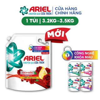 Nước Giặt ARIEL Chuyên Gia Cửa Trên Ngăn Lem Màu Mới Túi 3.5KG/ 3.2KG