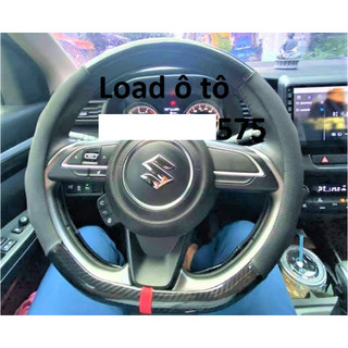 Bọc Vô Lăng Chữ D Cho Xe Suzuki Ertiga, Xl7, Swift, Elantra Sport, KIA Seltos Mẫu Carbon Cao Cấp
