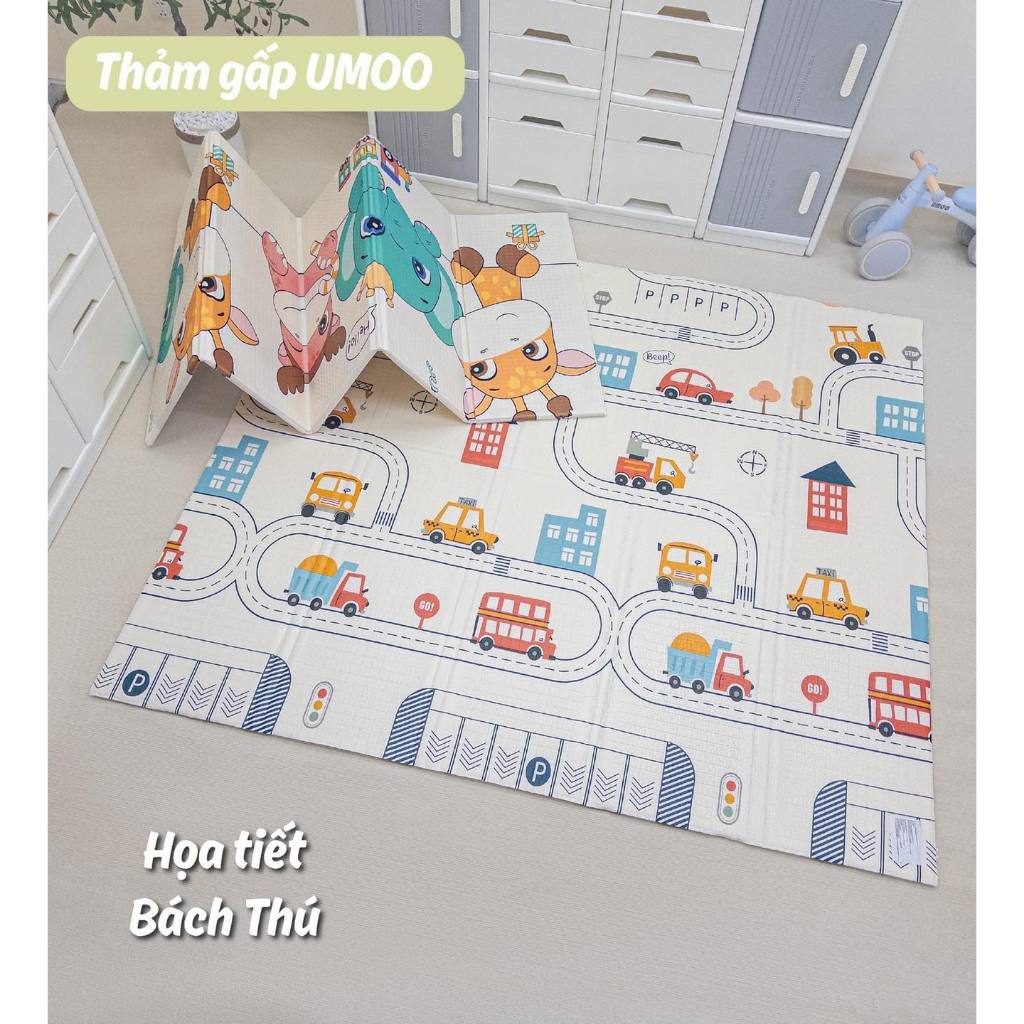 Thảm gấp UMOO XPE phủ silicon 1m8x2m