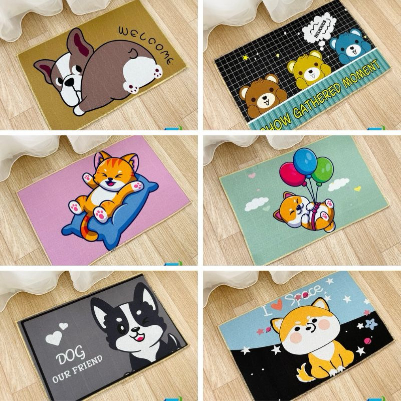 Thảm chùi chân 3D , Thảm bếp , thảm lau chân thấm nước tốt siêu đẹp