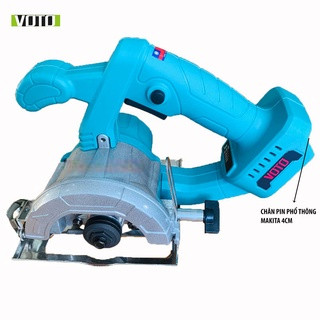Máy Cắt Gạch Dùng Pin VOTO 110MM Xài Chân Pin Makita 4cm,Pin 10 Cell Xả 40A