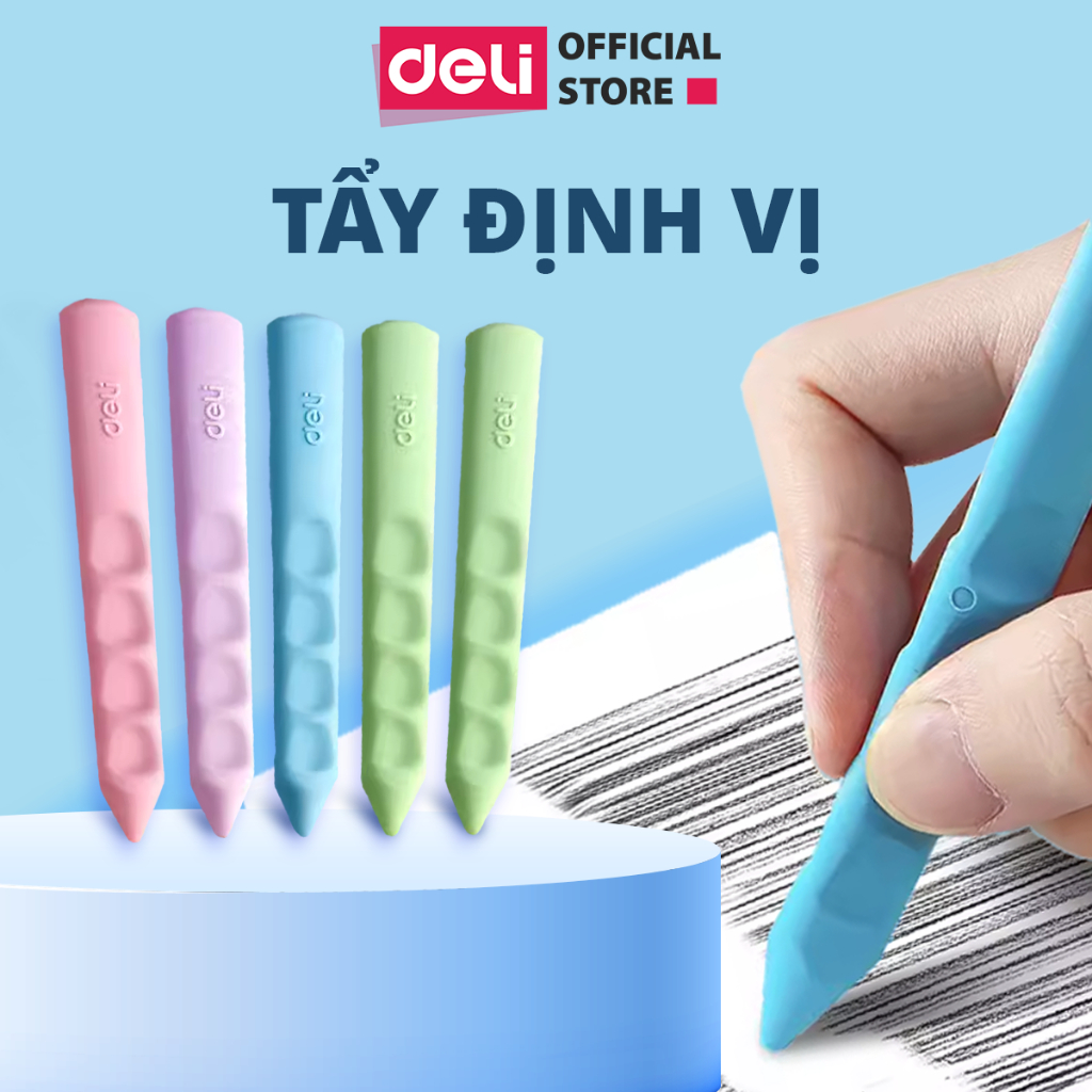Gôm Tẩy Định Vị Tẩy Bút Chì Deli Tẩy Sạch Sẽ Ít Vụn Không Mòn Giấy Phù Hợp Cho Học Sinh Văn Phòng Vẽ Tranh Phác Thảo