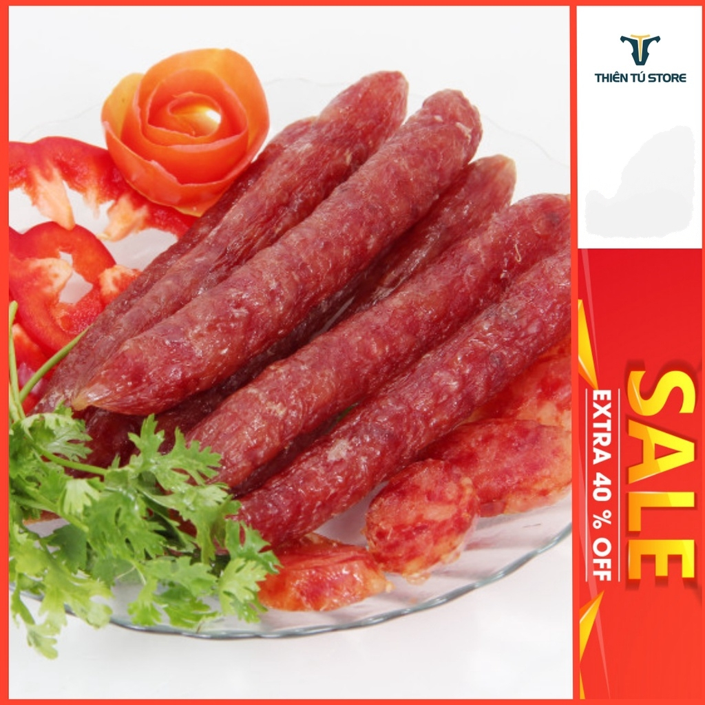 Lạp xưởng Long An truyền thống thịt nhiều ít béo nhà làm thơm ngon ,vệ sinh an toàn Mekong Foods