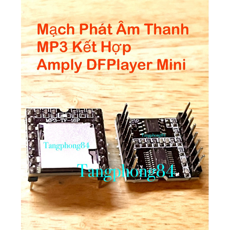 Mạch Phát Âm Thanh MP3 Kết Hợp Amply DFPlayer Mini Loại Tốt. Giá Bán 1 Cái Là 39k