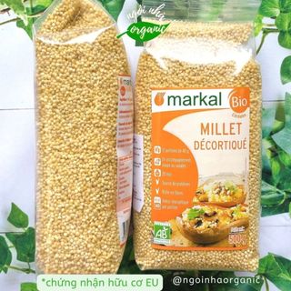 Hạt kê vàng hữu cơ đã tách vỏ Markal/Sotto 500g