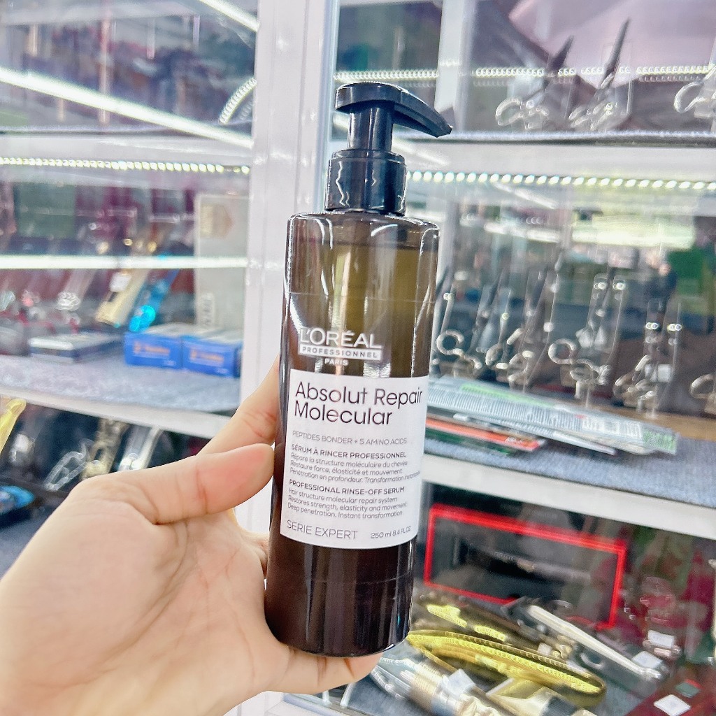 Dưỡng Chất Xả Loreal Professionnel Absolut Repair Molecular Serum Phục Hồi Cấu Trúc Tóc Hư Tổn 250ml