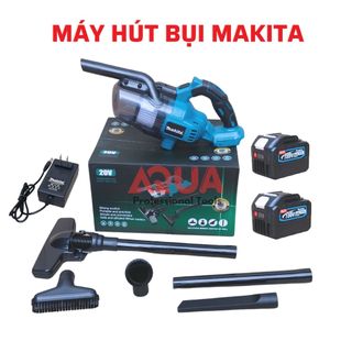 Máy hút bụi pin Makita, sử dụng pin Makita 18-21V ,Máy hút bụi Makita không dây hút cực khoẻ - Đầy đủ phụ kiện