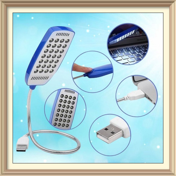 Đèn usb 28 bóng led siêu sáng uốn dẻo có công tắc cắm laptop, pin dự phòng, máy tính để bàn làm việc, đọc sách, học tập