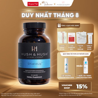 Viên uống chống nắng bảo vệ da toàn diện, hỗ trợ sáng da hush & hush shieldup 60 viên