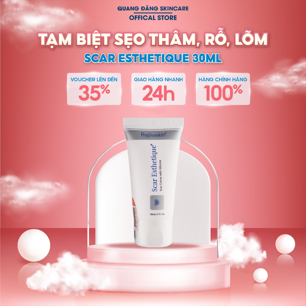 Kem Scar Esthetique Rejuvaskin  Xoá Sẹo Thâm / Rỗ / Lõm Scar Esthetique Rejuvaskin 30ml
