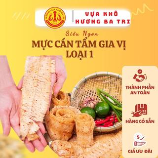 Khô Mực Cán Tẩm Gia Vị Cao Cấp 500G Hương Ba Tri, Mực cán thật loại 1 dày thịt thơm ngọt - MCT01