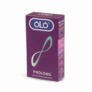 Bao cao su OLO Prolong - trơn siêu mỏng, size thông thường 52mm, benzocaine 7%, siêu lâu, kéo dài thời gian, thơm mát