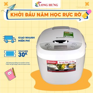 Nồi cơm điện tử sharp 1.8 lít ks-com180ev-gy - hàng chính hãng