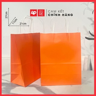 10 TÚI KRAFT CAM 21X27X11CM - HỎA TỐC