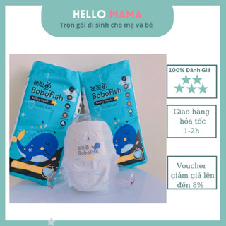 BỈM  BOBOFISH / TÃ BOBOFISH Bo Mông( thấm hút tốt, mỏng chỉ 0.2 cm,đủ size: S,M,L,XL, XXL, 3xl ,4xl,5xl) Hellomama *