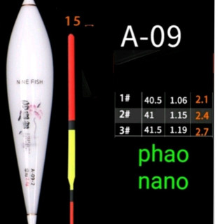 phao câu đài nano có thông số tải chì câu cá