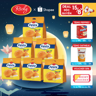 Combo 6 túi bánh mì hoa cúc ngàn lớp Fe'sta Richy