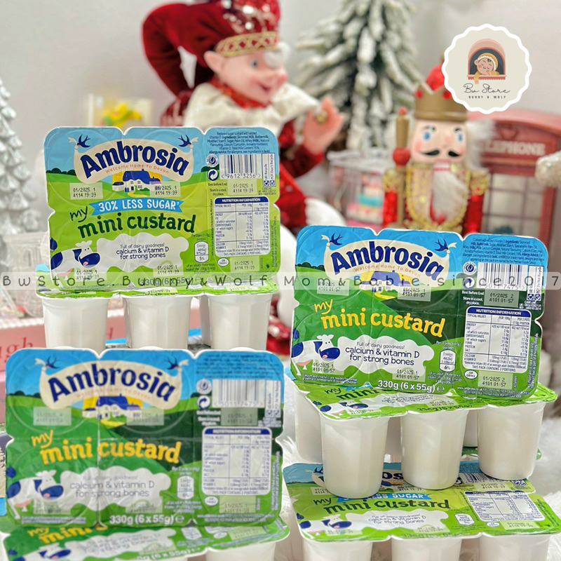 Váng Ambrosia UK / Anh cho bé - Hàng NK - Lốc 6 hũ x 55 gr [ BW Store ]