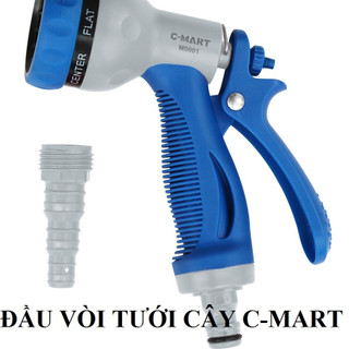 Vòi xịt tưới cây c- mart gồm 7 chế độ - đầu vòi tưới cây bền đẹp. giá rẻ dùng tưới cây, rửa xe...