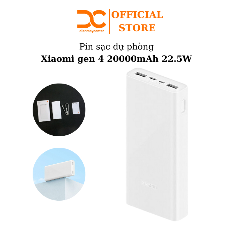 Sạc Dự Phòng Xiaomi 20000mAh Gen 3 2019/ Gen 3 PLM18ZM/ Gen 4 PB2022ZM Bảo hành 3 tháng