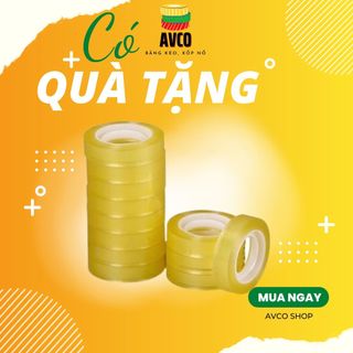 Băng dính văn phòng khổ 1cm 240g 1cây 12 cuộn dính siêu chắc