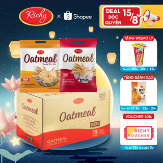 Thùng Bánh Yến Mạch Richy vị Phô Mai vị Sữa mini bite
