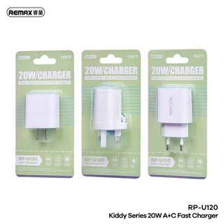 Củ sạc remax rp-u120 sạc nhanh 20w. gồm 2 cổng type c và usb