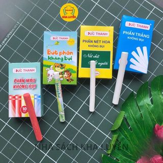 Combo 03/ 02/ 01 hộp Phấn Trắng Không Bụi Đức Thanh/ Thiên Long/Mic (12 Viên/Hộp)
