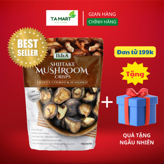 [NHẬP KHẨU] Nấm hương sấy giòn DJ&A Úc - thích hợp giảm cân, KETO - DJ&A skitake mushroom crisps