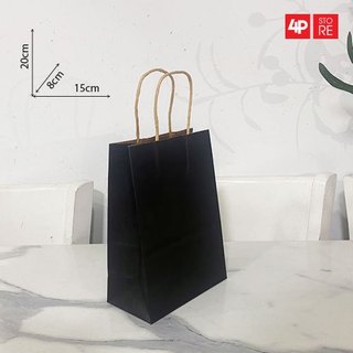 10 TÚI GIẤY KRAFT ĐEN [3 SIZE] - HỎA TỐC