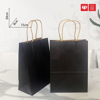 10 TÚI GIẤY KRAFT ĐEN [3 SIZE] - HỎA TỐC