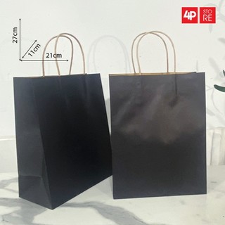 10 TÚI GIẤY KRAFT ĐEN [3 SIZE] - HỎA TỐC