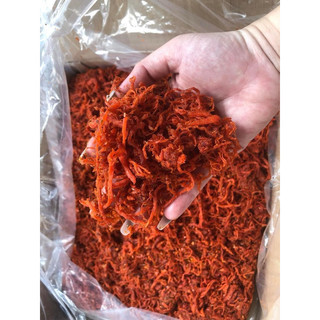 Sỉ thùng 5kg Khô bò sợi đỏ - Khô heo giả bò cho khách làm hàng bánh tráng tẩm gia vị