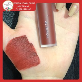 Son kem lì romand zero velvet tint 06 deep soul đỏ nâu siêu hot mịn lì lâu trôi - bebeau