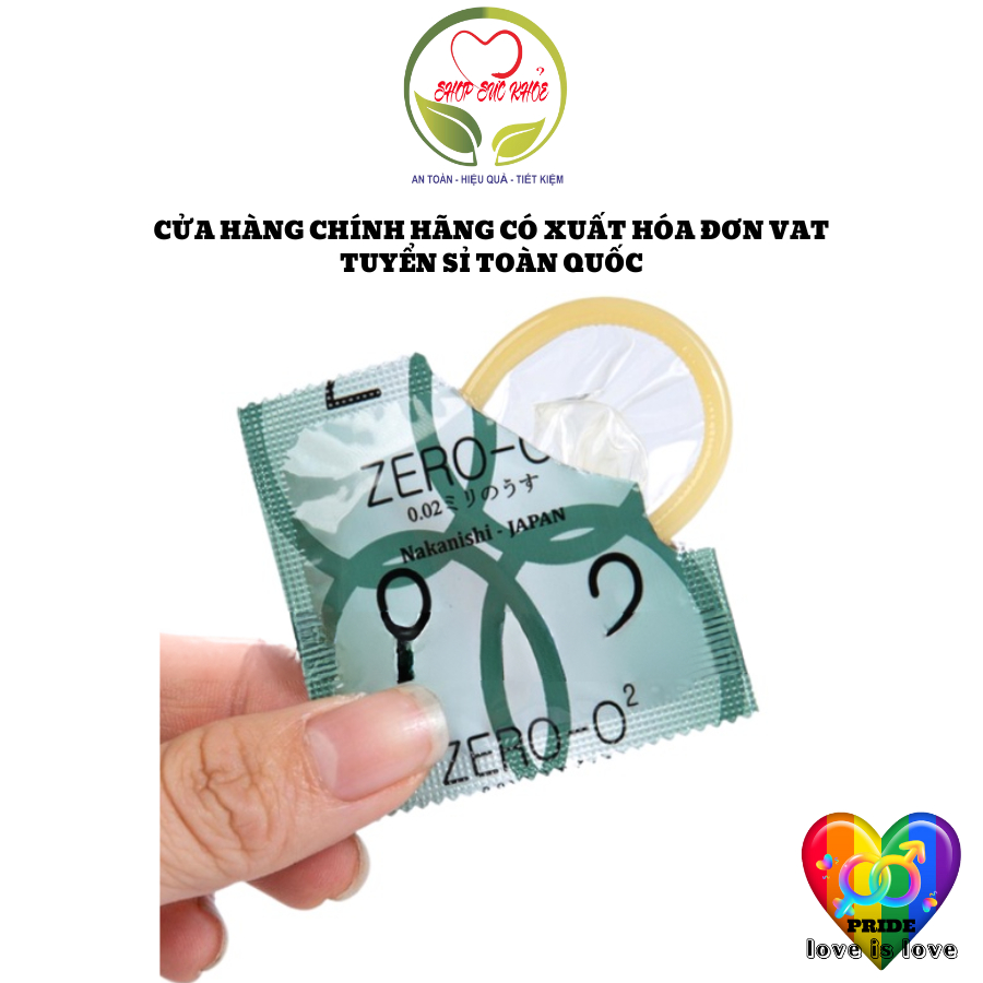 Bao cao su siêu mỏng trơn mượt mà, mướt mát đến từ Nhật Bản ZERO O2, Shop Sức Khoẻ 0982070701 Tuyển Sĩ Bao Cao Su Full