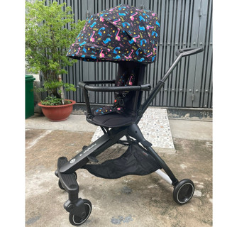 Xe đẩy du lịch cho bé gấp gọn Aiqi A6 2 chiều ngã lưng 2 tư thế ghế cao 50, xoay 360 độ dành cho bé biết ngồi đến 6 tuổi
