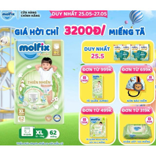    Hỏa tốc  Bỉm quần Molfix đủ size S M L XL XXL XXXL 